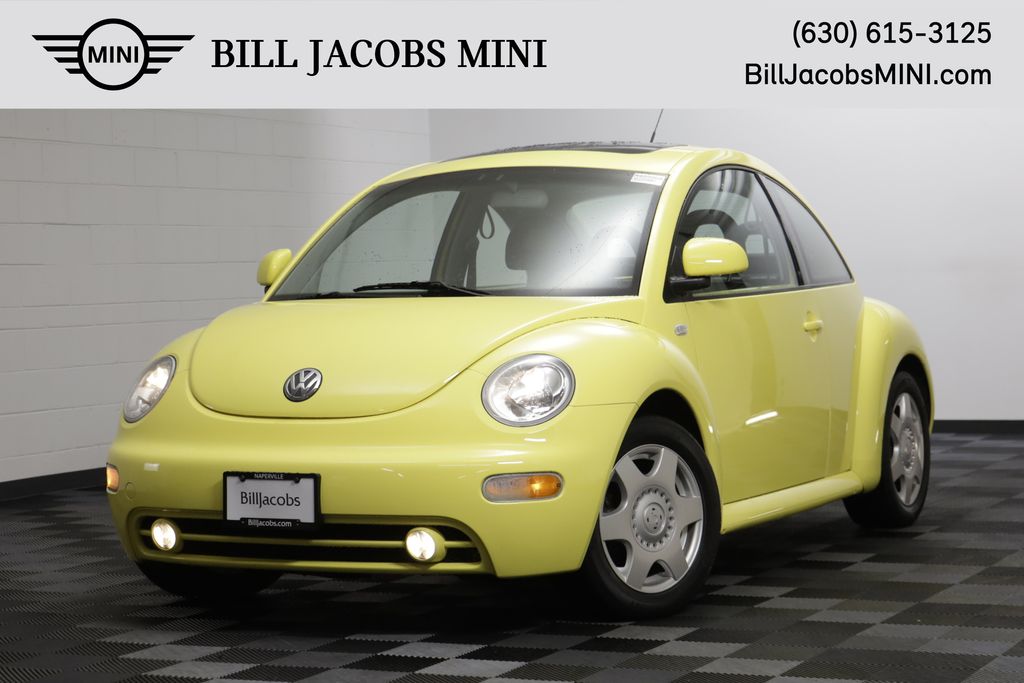 Yellow 2000 Volkswagen Beetle GLS 2.0 Hatchback Front-Wheel Drive 5-Speed Manual