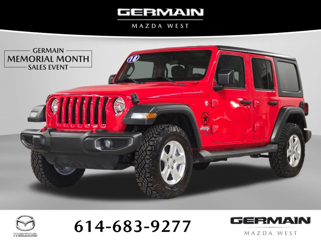 Firecracker Red Clearcoat 2018 Jeep Wrangler Unlimited Sport S 4WD SUV / Crossover Four-Wheel Drive 8-Speed Automatic