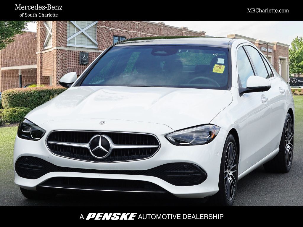Polar White 2023 Mercedes-Benz C-Class Sedan All-Wheel Drive 9-Speed Automatic