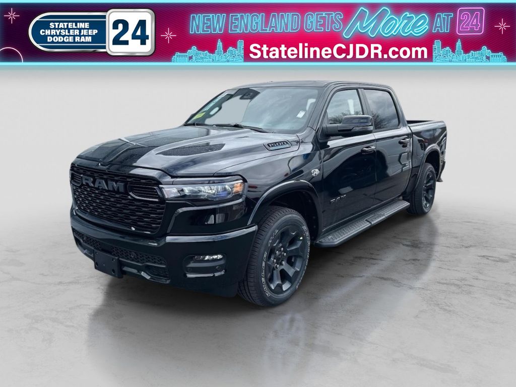 Diamond Black Crystal Pearlcoat 2026 RAM 1500 Big Horn Crew Cab 4WD Pickup Truck Four-Wheel Drive 8-Speed Automatic