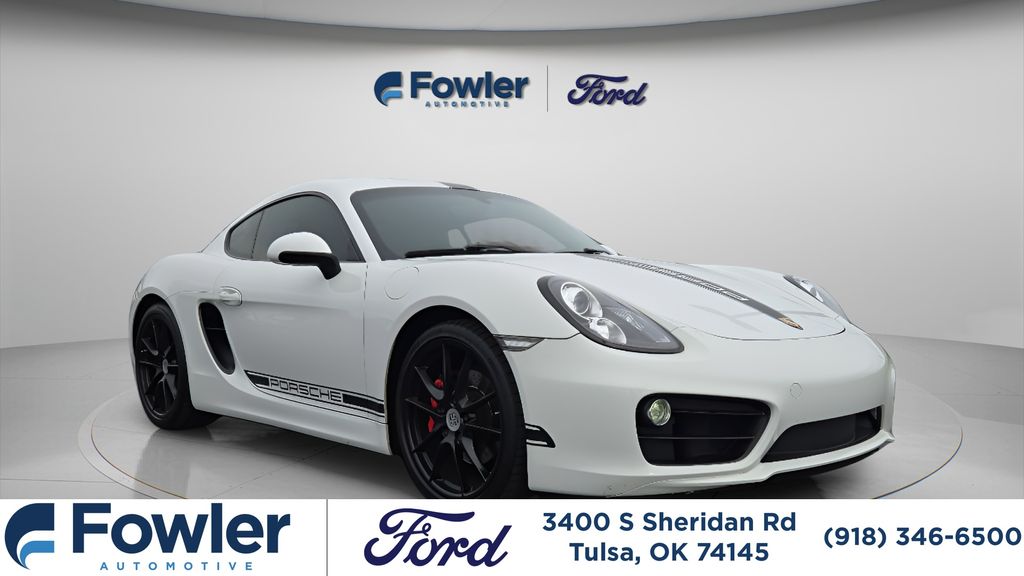 White 2014 Porsche Cayman Coupe Rear-Wheel Drive