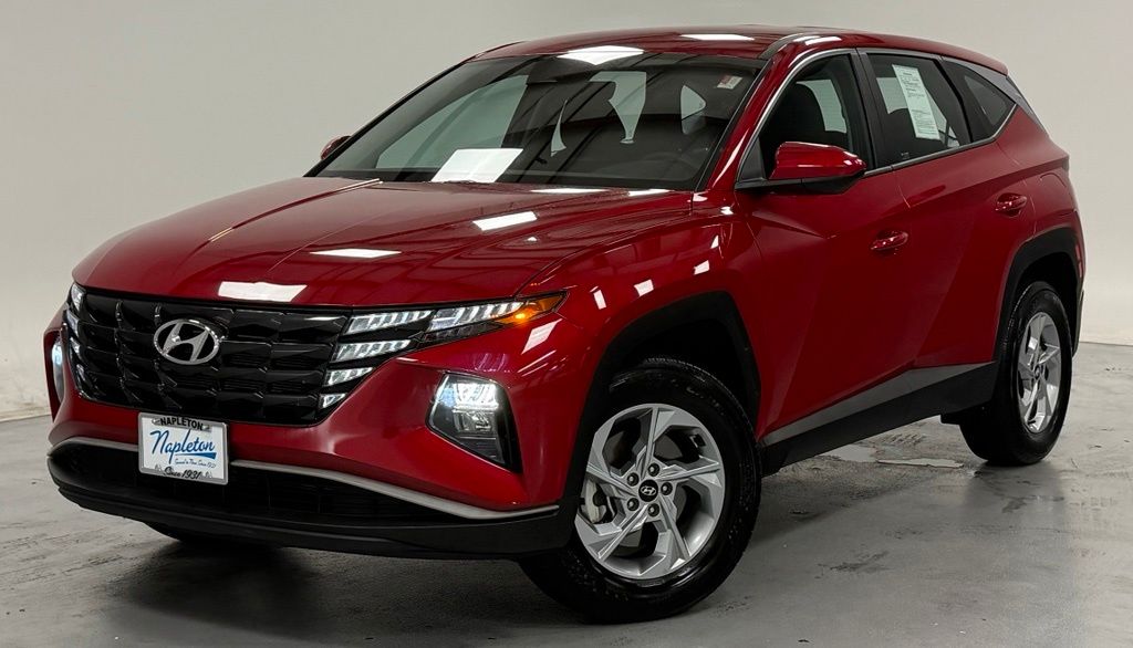 Calypso Red 2023 Hyundai Tucson SUV / Crossover All-Wheel Drive 8-Speed Automatic