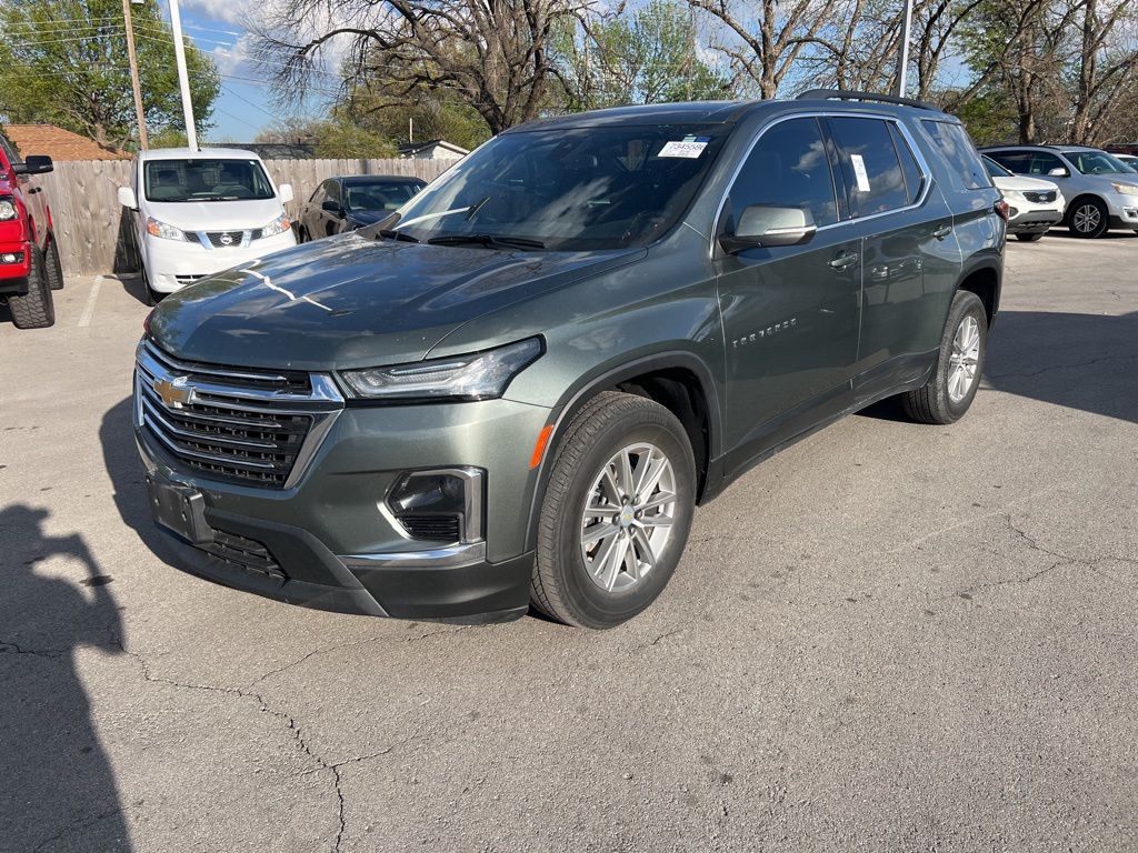 Silver Sage Metallic 2022 Chevrolet Traverse LT Cloth FWD SUV / Crossover Front-Wheel Drive 9-Speed Automatic