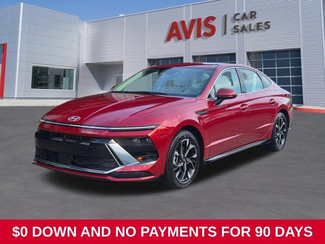 Ultimate Red 2025 Hyundai Sonata Sedan Front-Wheel Drive 8-Speed Automatic