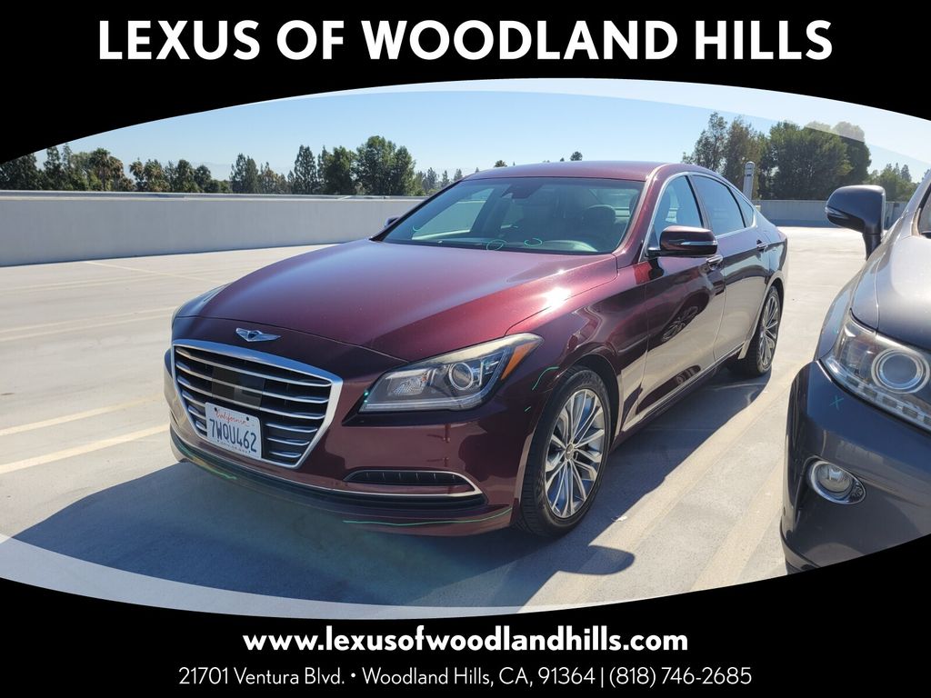 Pamplona Red 2017 Genesis G80 Sedan Rear-Wheel Drive 8-Speed Automatic