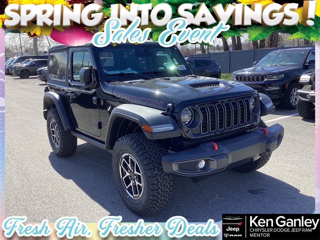 Black Clearcoat 2026 Jeep Wrangler Rubicon 2-Door 4WD SUV / Crossover Four-Wheel Drive 6-Speed Manual
