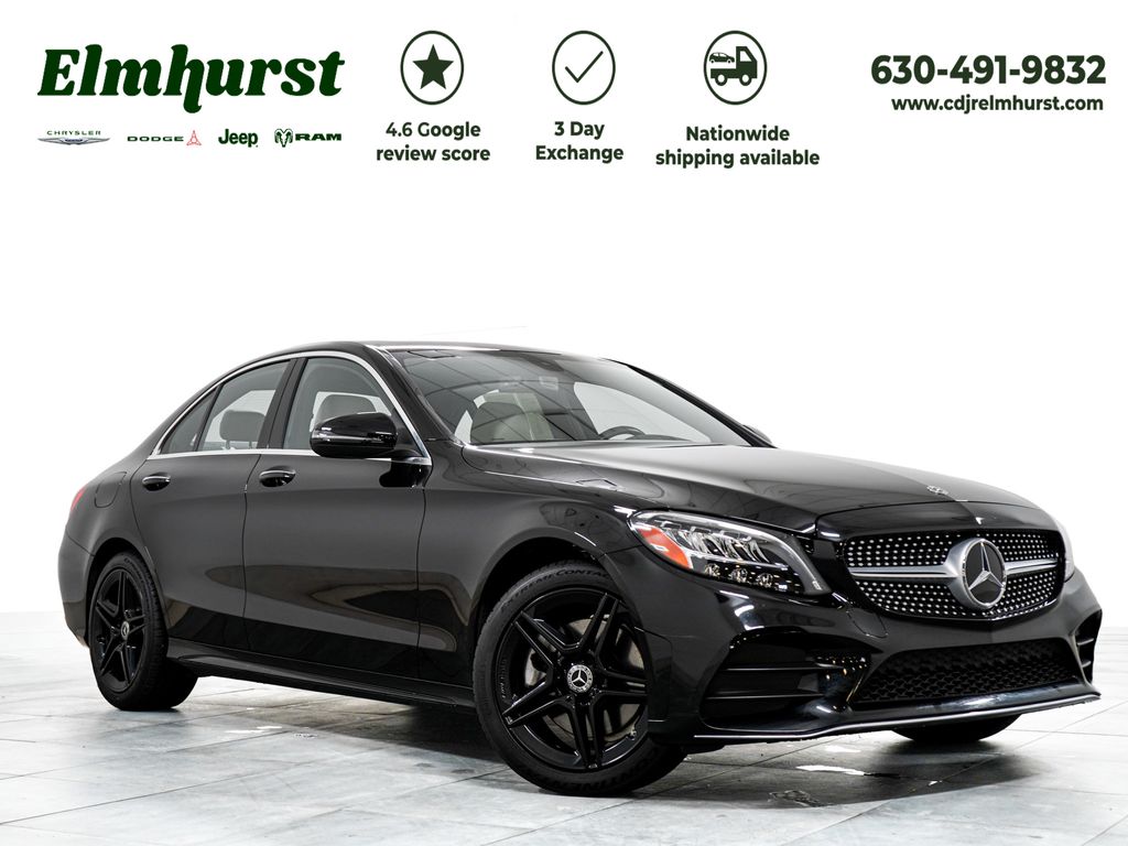 Black 2021 Mercedes-Benz C-Class Sedan All-Wheel Drive 9-Speed Automatic