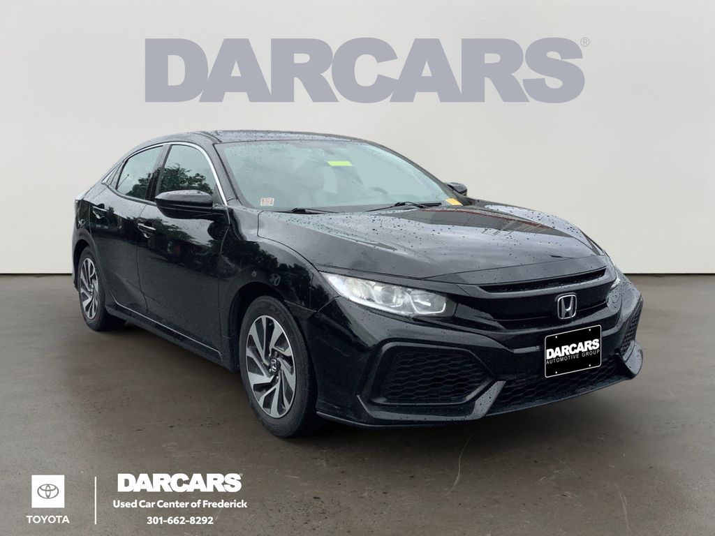 Crystal Black Pearl 2017 Honda Civic Hatchback LX Hatchback Front-Wheel Drive Continuously Variable Transmission