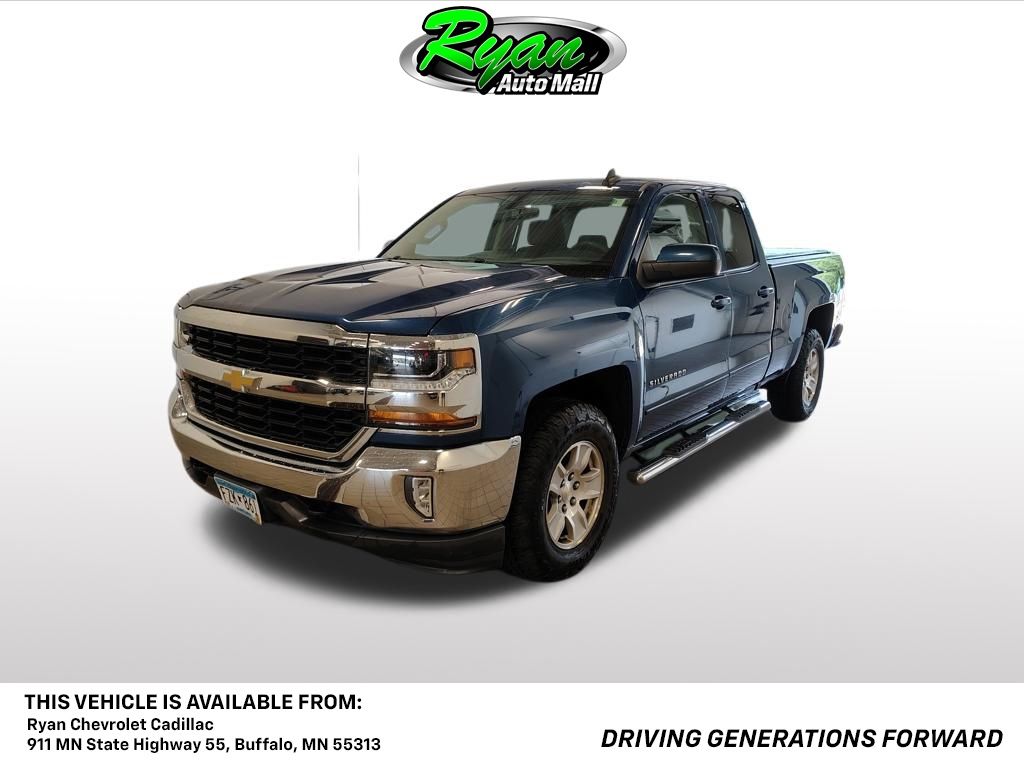 Deep Ocean Blue Metallic 2017 Chevrolet Silverado 1500 Pickup Truck Four-Wheel Drive 6-Speed Automatic Overdrive