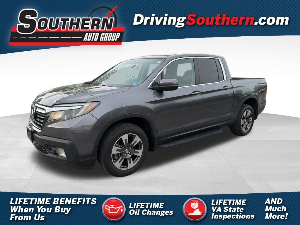 Gray (Modern Steel) 2017 Honda Ridgeline RTL AWD Pickup Truck All-Wheel Drive 6-Speed Automatic
