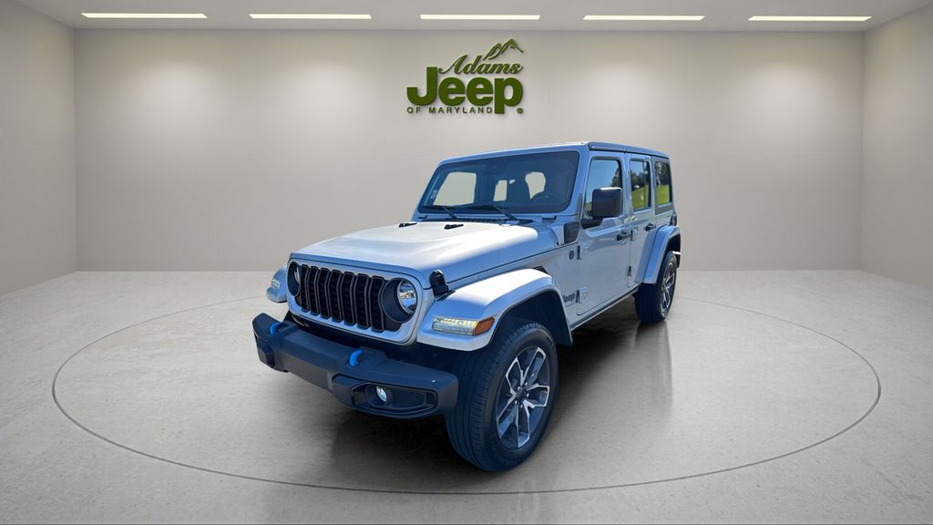 Silver Zynith Clearcoat 2024 Jeep Wrangler 4xe SUV / Crossover Four-Wheel Drive 8-Speed Automatic