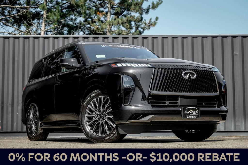 Mineral Black/Graphite Shadow 2026 INFINITI QX80 SUV / Crossover All-Wheel Drive 9-Speed Automatic