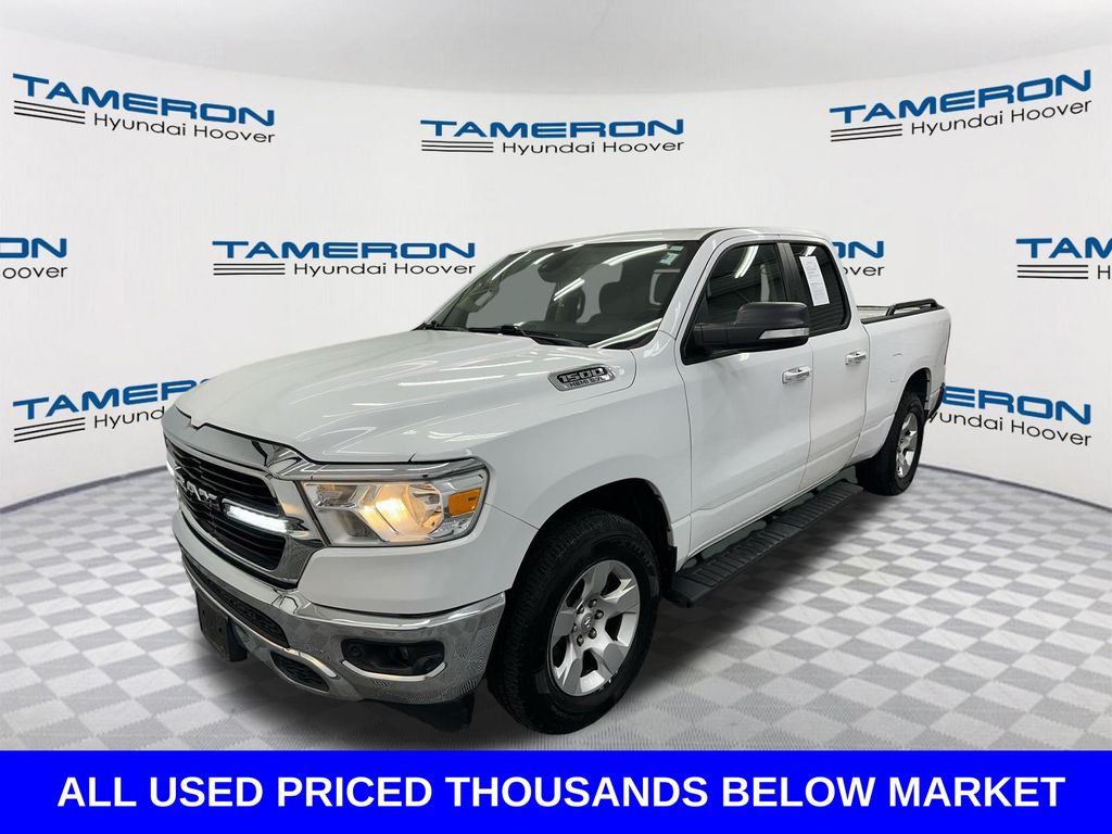 Bright White Clearcoat 2020 RAM 1500 Big Horn Quad Cab 4WD Pickup Truck Four-Wheel Drive 8-Speed Automatic