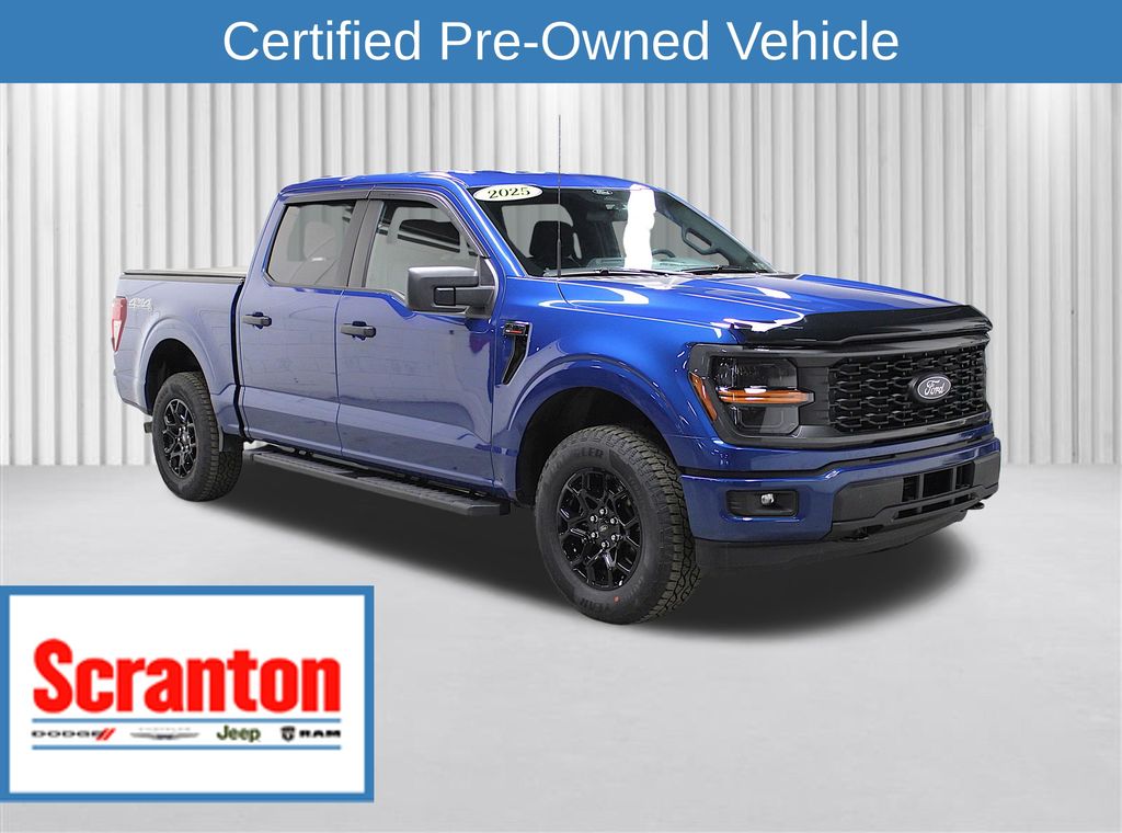 Blue Metallic 2025 Ford F-150 Pickup Truck Four-Wheel Drive Automatic