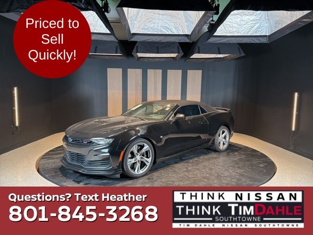 Black 2022 Chevrolet Camaro 2SS Convertible RWD Convertible Rear-Wheel Drive Automatic