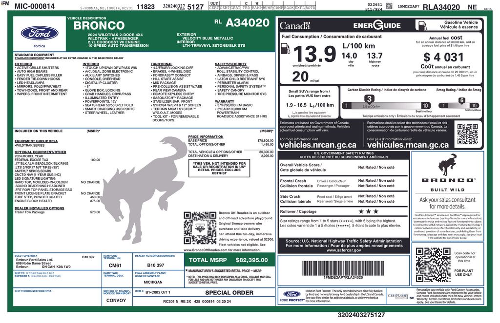 2024 Ford Bronco 2-Door Wildtrak - Photo 27