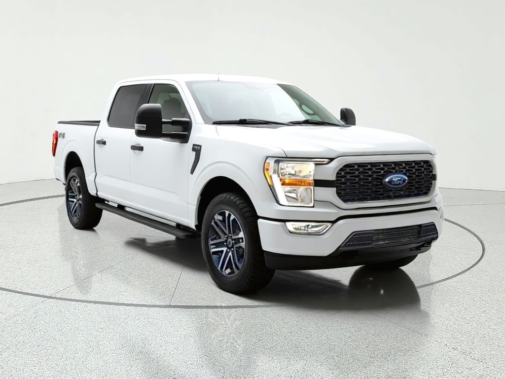 White Metallic 2022 Ford F-150 Pickup Truck Four-Wheel Drive Automatic