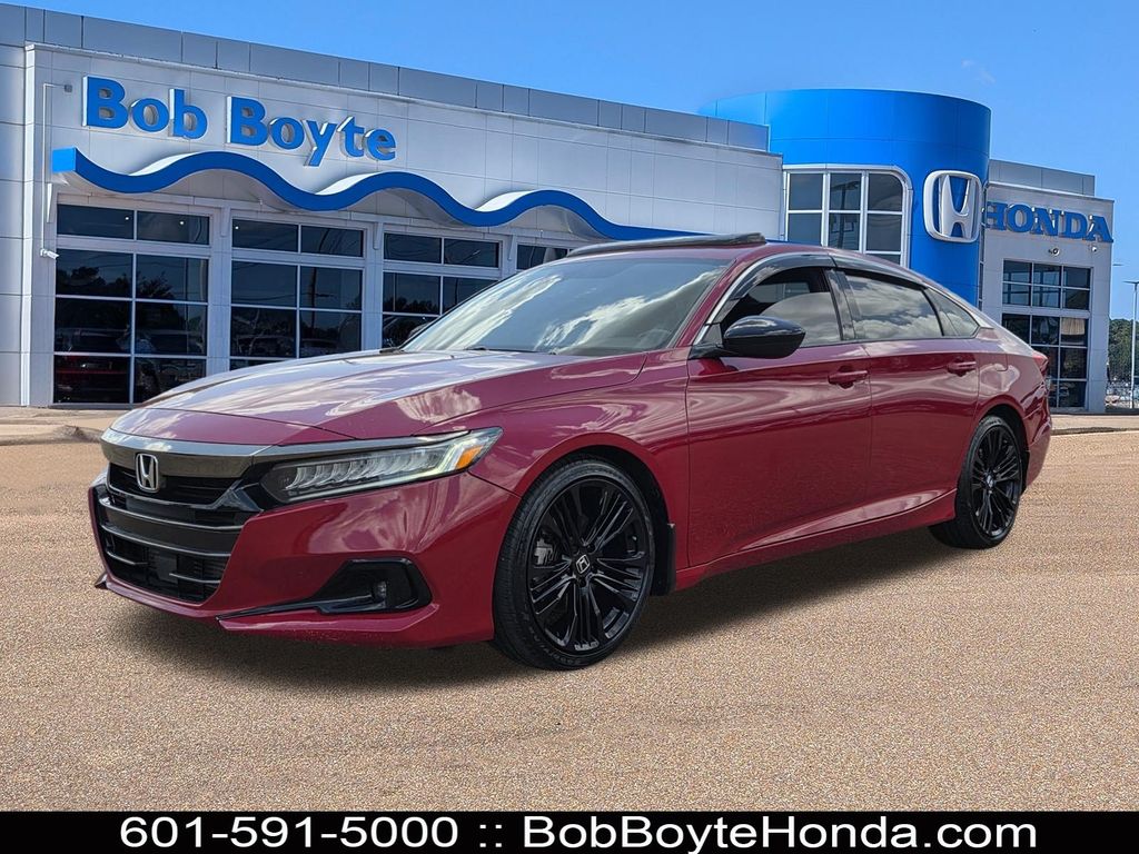 San Marino Red 2022 Honda Accord Sedan Front-Wheel Drive Automatic