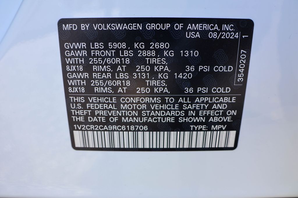 2024 Volkswagen Atlas 2.0T Peak Edition SE w/Technology 40