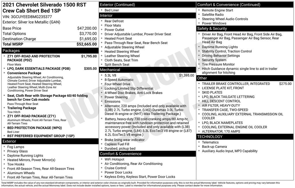 Used 2021 Silver Chevrolet RST image 8