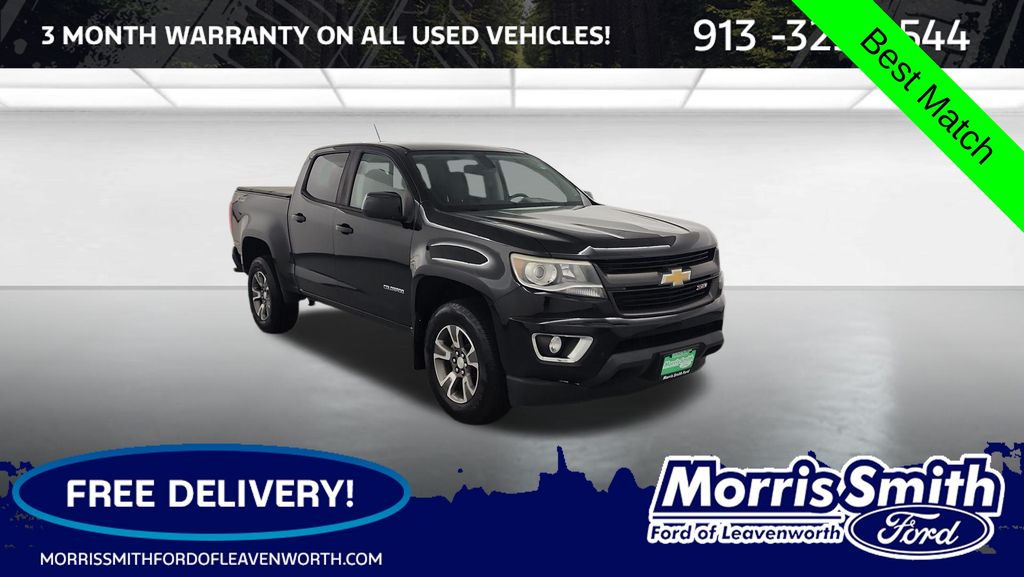 Black 2016 Chevrolet Colorado Pickup Truck Four-Wheel Drive 6-Speed Automatic