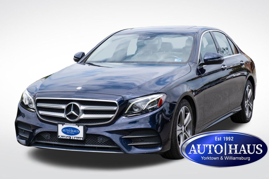 Lunar Blue Metallic 2017 Mercedes-Benz E-Class Sedan All-Wheel Drive 9-Speed Automatic