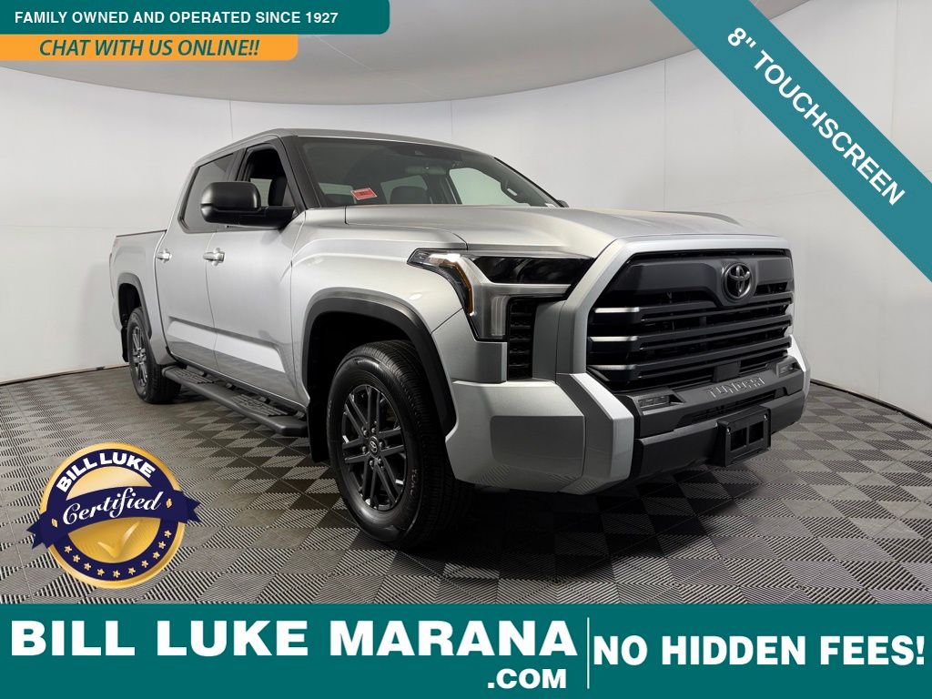 Celestial Silver Metallic 2025 Toyota Tundra SR5 CrewMax Cab RWD Pickup Truck 4X2 Automatic