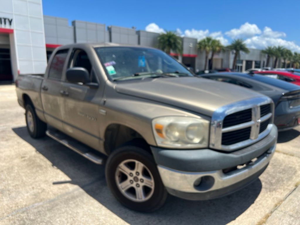 Brown (Light Khaki Metallic Clearcoat) 2007 Dodge RAM 1500 Pickup Truck Four-Wheel Drive 5-Speed Automatic