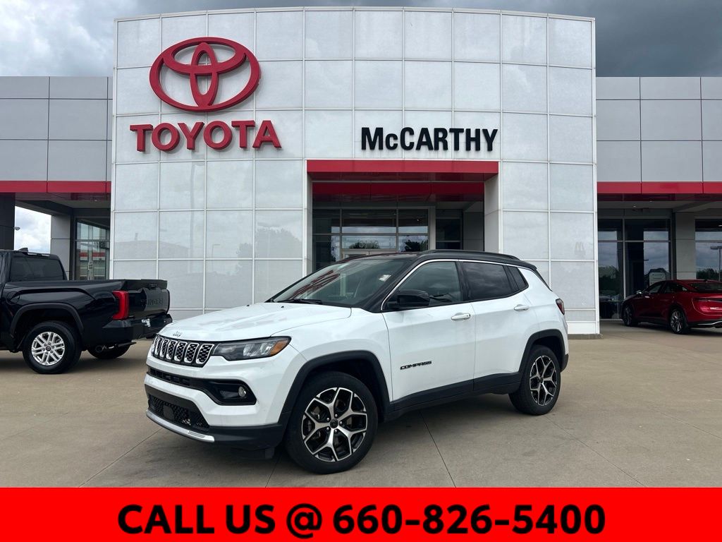 Bright White Clearcoat 2025 Jeep Compass SUV / Crossover Four-Wheel Drive 8-Speed Automatic