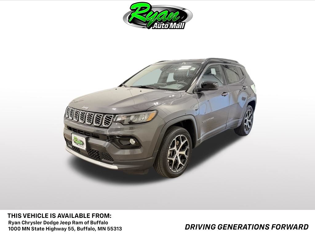 Baltic Gray Metallic Clearcoat 2024 Jeep Compass Limited 4WD SUV / Crossover Four-Wheel Drive 8-Speed Automatic