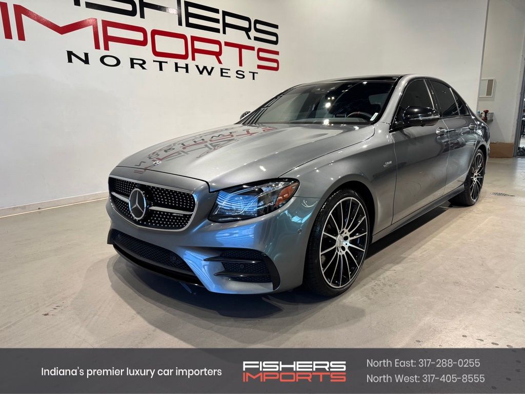 Blue 2020 Mercedes-Benz E-Class Sedan All-Wheel Drive 9-Speed Automatic