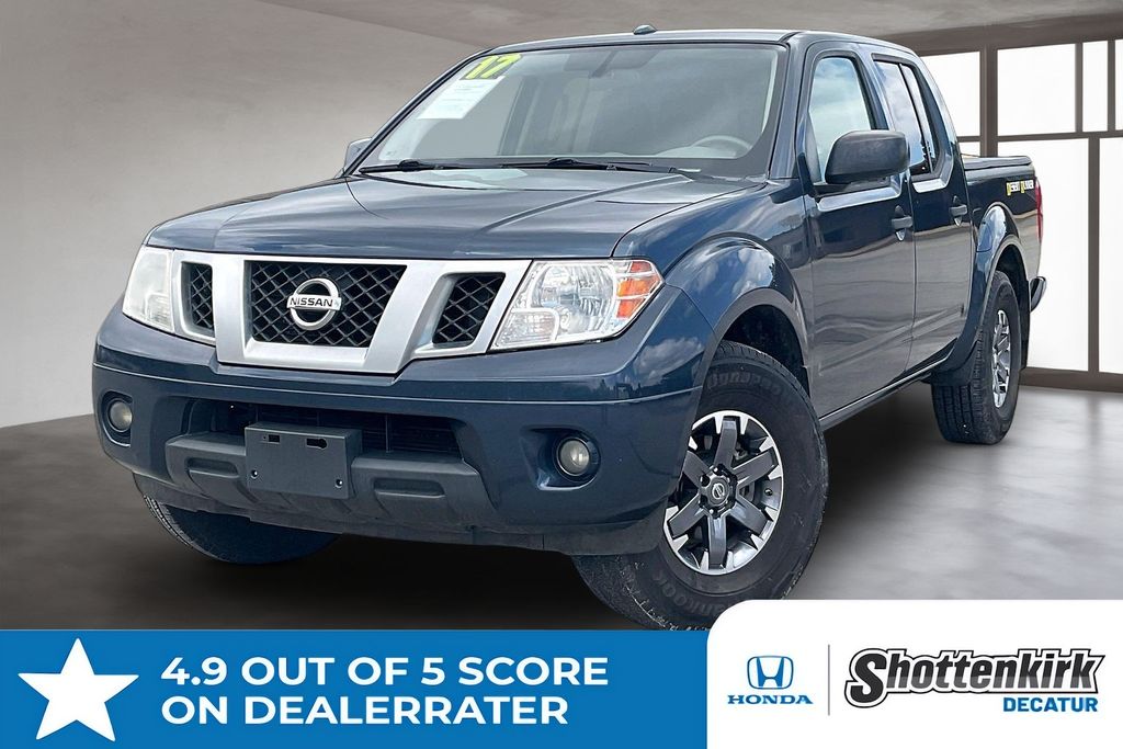 Arctic Blue Metallic 2017 Nissan Frontier Pickup Truck 4X2 5-Speed Automatic Overdrive