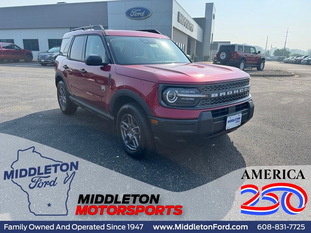 Ruby Red Metallic Tinted Clearcoat 2025 Ford Bronco Sport SUV / Crossover All-Wheel Drive 8-Speed Automatic