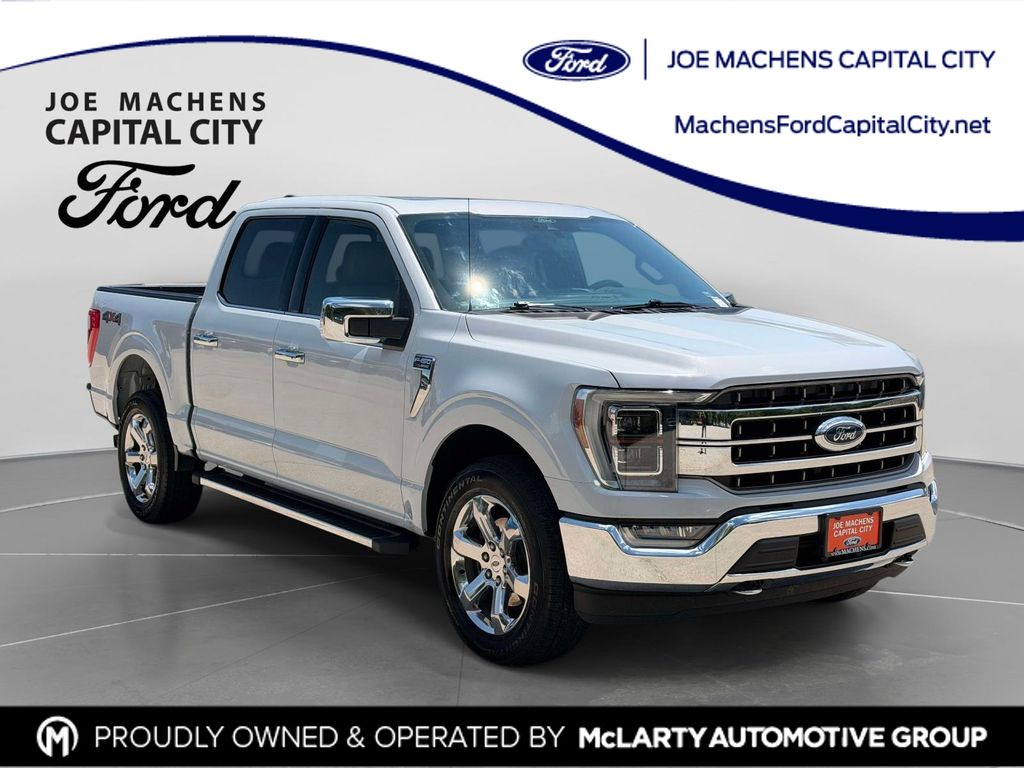 Space White Metallic 2021 Ford F-150 Pickup Truck Four-Wheel Drive Automatic