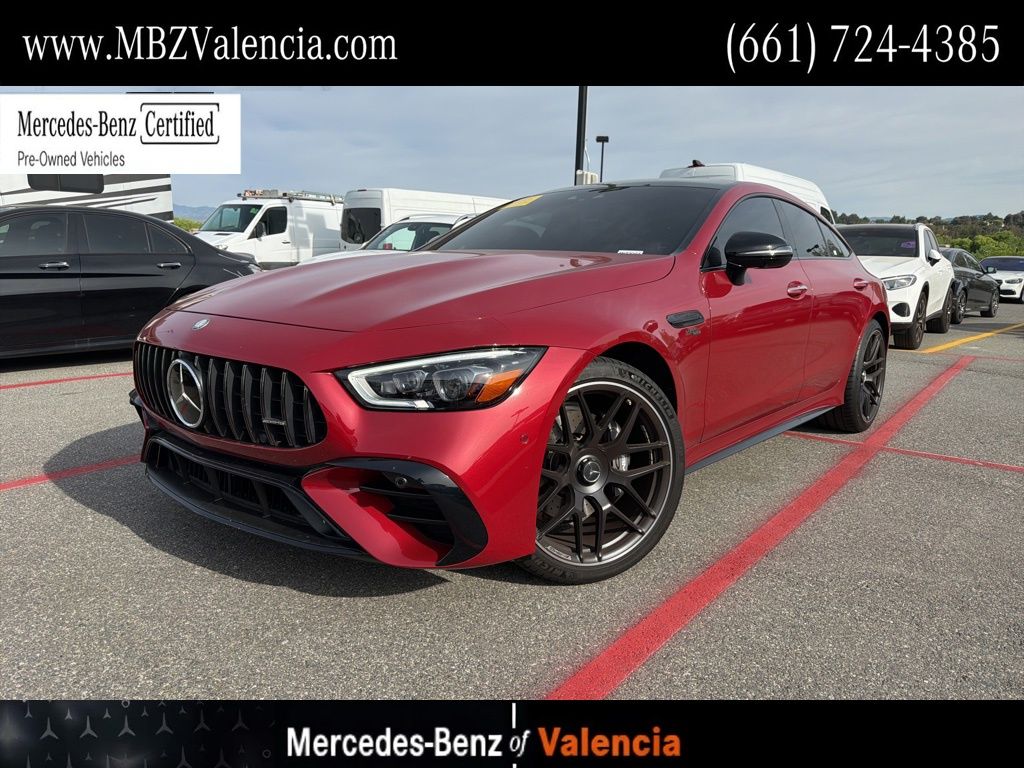 MANUFAKTUR Patagonia Red Metallic 2024 Mercedes-Benz AMG GT 43 AWD Coupe All-Wheel Drive 9-Speed Automatic