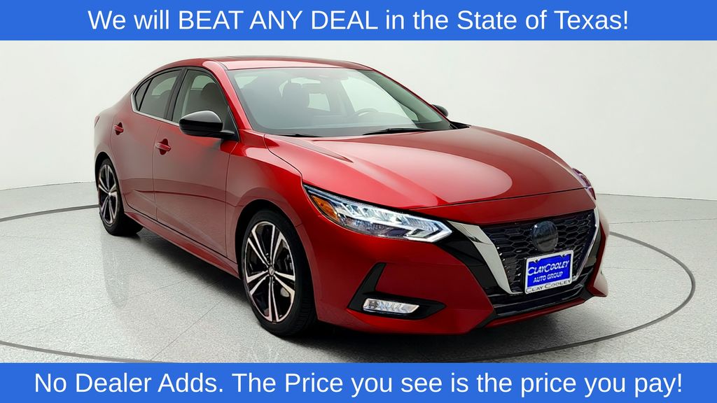Red (Scarlet Ember Tintcoat) 2022 Nissan Sentra Sedan Front-Wheel Drive Continuously Variable Transmission