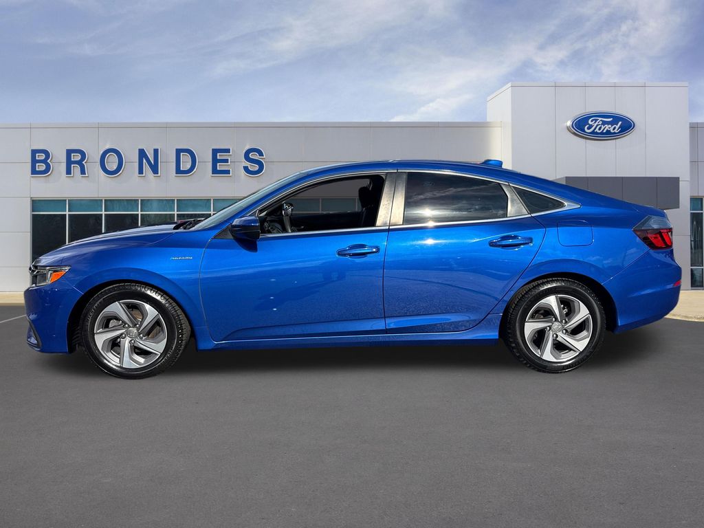 Aegean Blue Metallic 2019 Honda Insight Sedan Front-Wheel Drive Continuously Variable Transmission