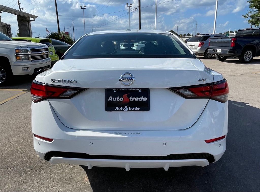 2020 Nissan Sentra SV White at Texan Dodge Chrysler Jeep Ram