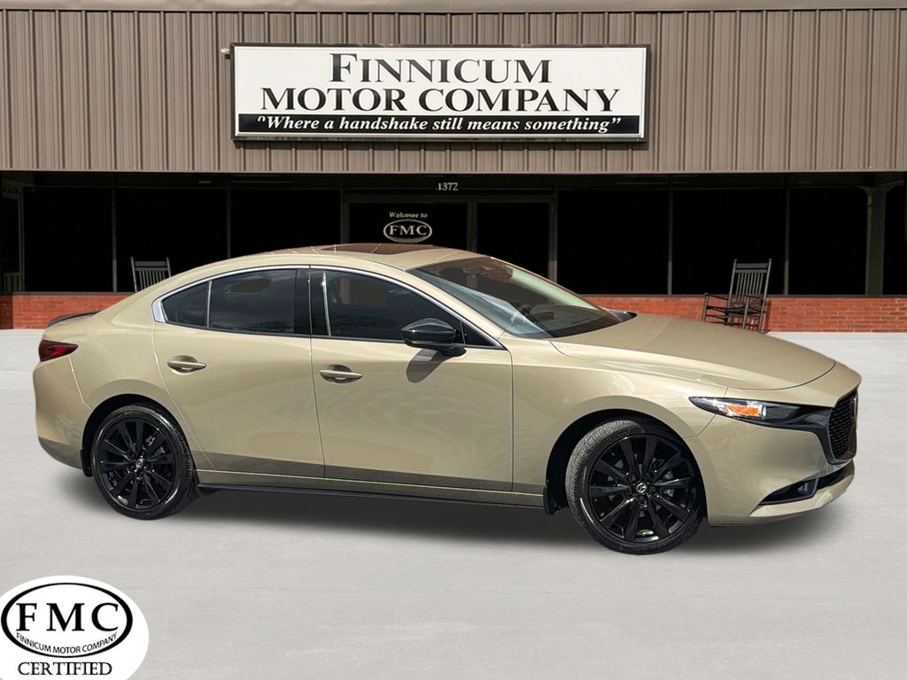 Zircon Sand Metallic 2024 Mazda MAZDA3 2.5 Carbon Turbo AWD Sedan All-Wheel Drive 6-Speed Automatic