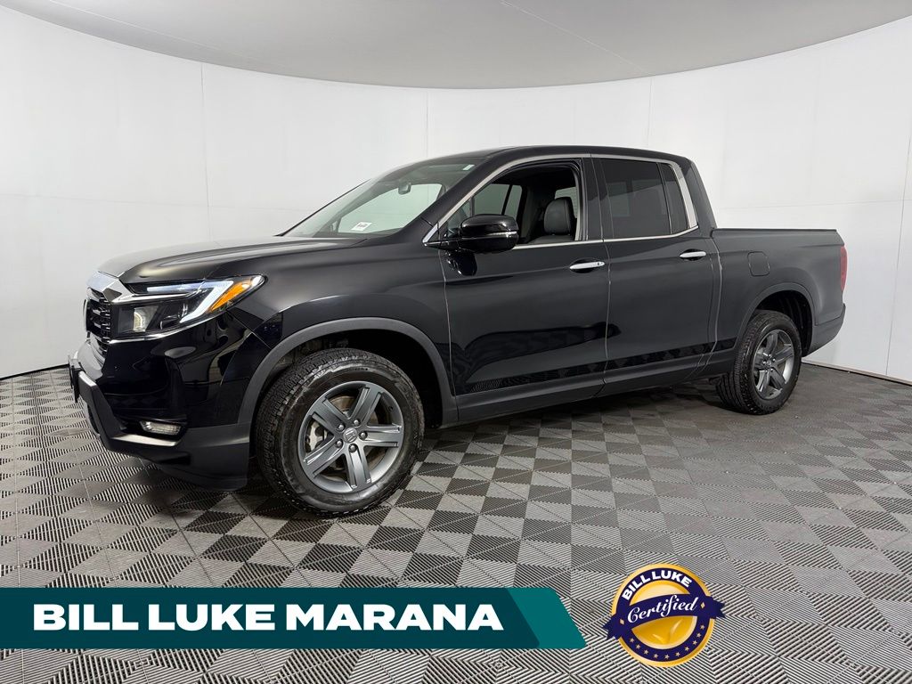 Crystal Black Pearl 2023 Honda Ridgeline Pickup Truck All-Wheel Drive 9-Speed Automatic