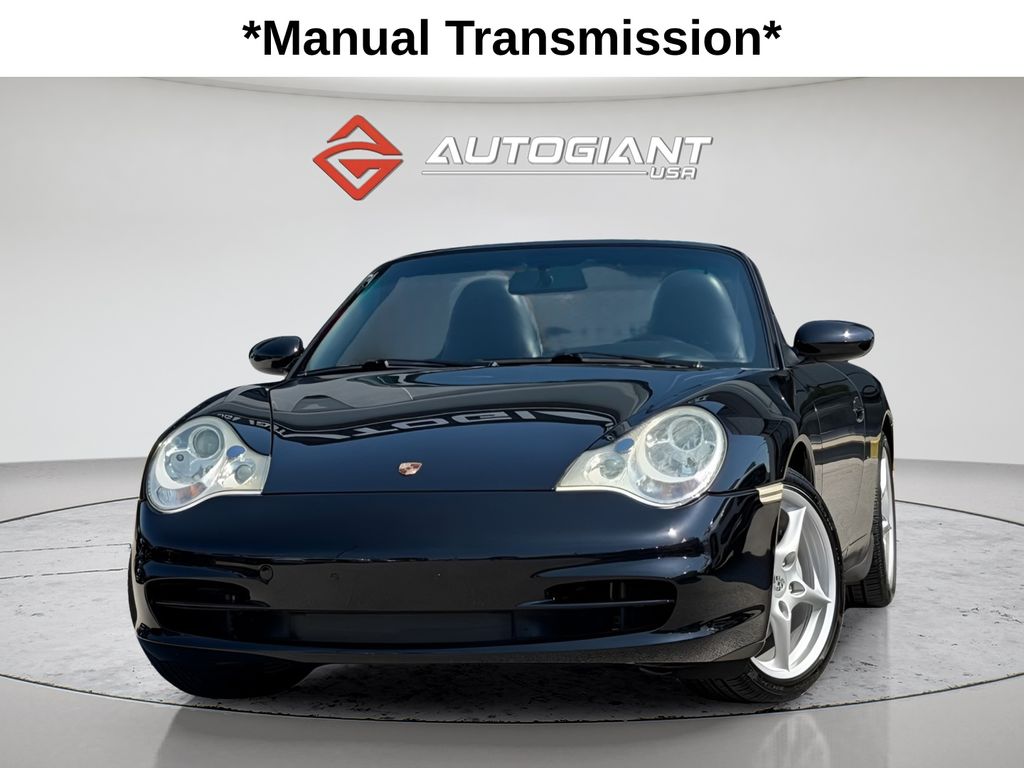 Black 2002 Porsche 911 Convertible Rear-Wheel Drive 6-Speed Manual Overdrive