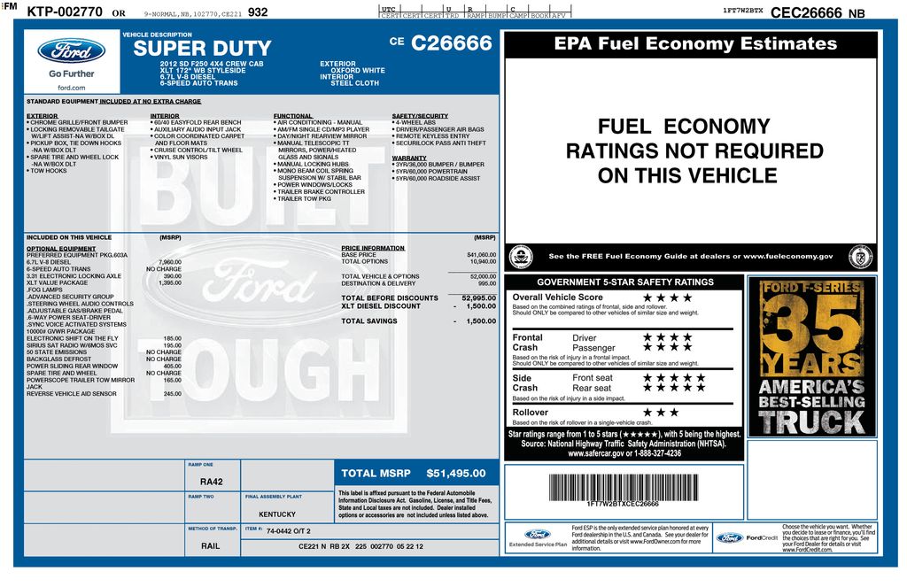 2012 Ford F-250 Super Duty XLT