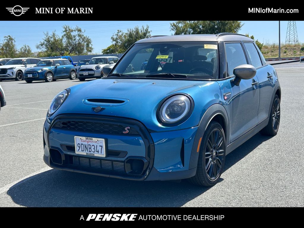 Island Blue Metallic 2023 MINI Cooper S 4-Door Hatchback FWD Hatchback Front-Wheel Drive 7-Speed Automatic
