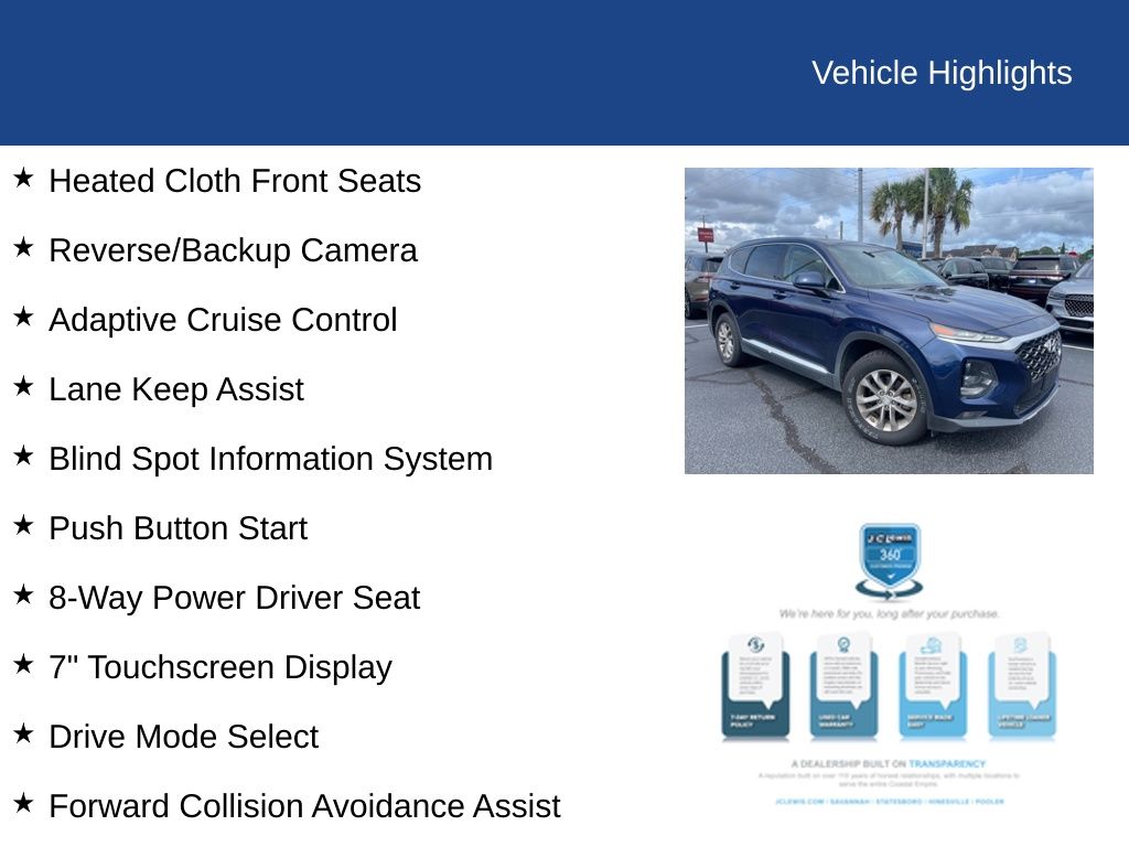 2019 Hyundai SANTA FE SEL 2.4L