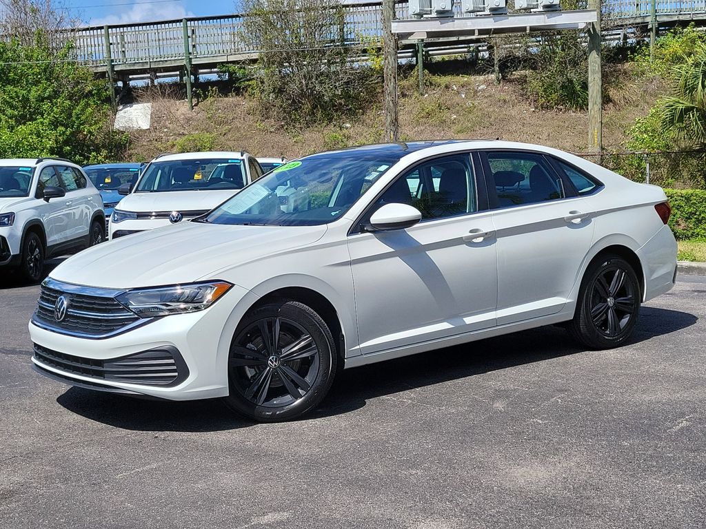 Opal White 2023 Volkswagen Jetta 1.5T SE FWD Sedan Front-Wheel Drive 8-Speed Automatic
