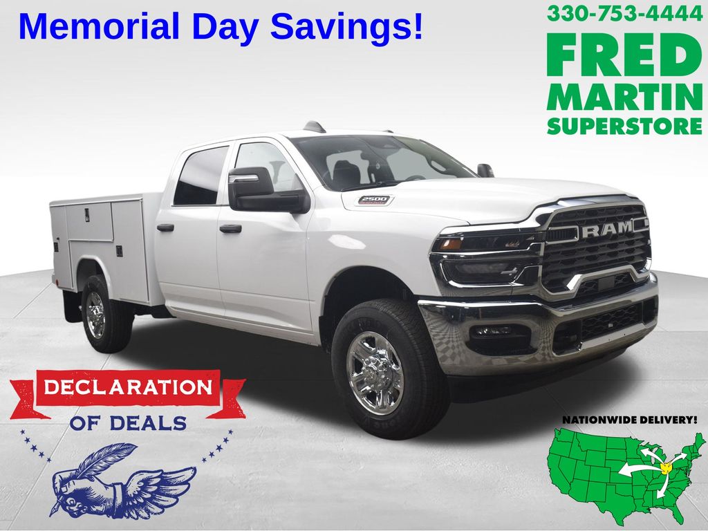 Bright White Clearcoat 2026 RAM 2500 Tradesman Crew Cab LB 4WD Pickup Truck Four-Wheel Drive 8-Speed Automatic