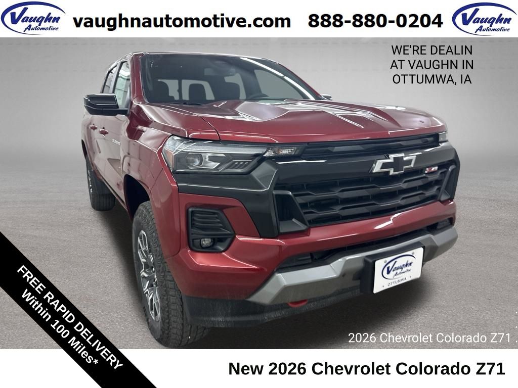 Radiant Red Tintcoat 2026 Chevrolet Colorado Pickup Truck Four-Wheel Drive 8-Speed Automatic
