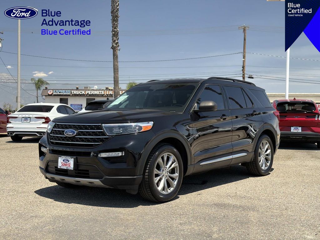 Black Metallic 2022 Ford Explorer SUV / Crossover Rear-Wheel Drive Automatic