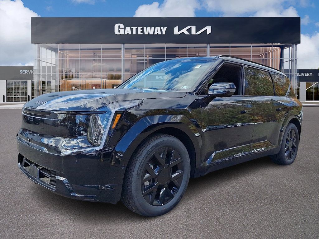 Ebony Black 2026 Kia EV9 Land AWD SUV / Crossover All-Wheel Drive 1-Speed Automatic