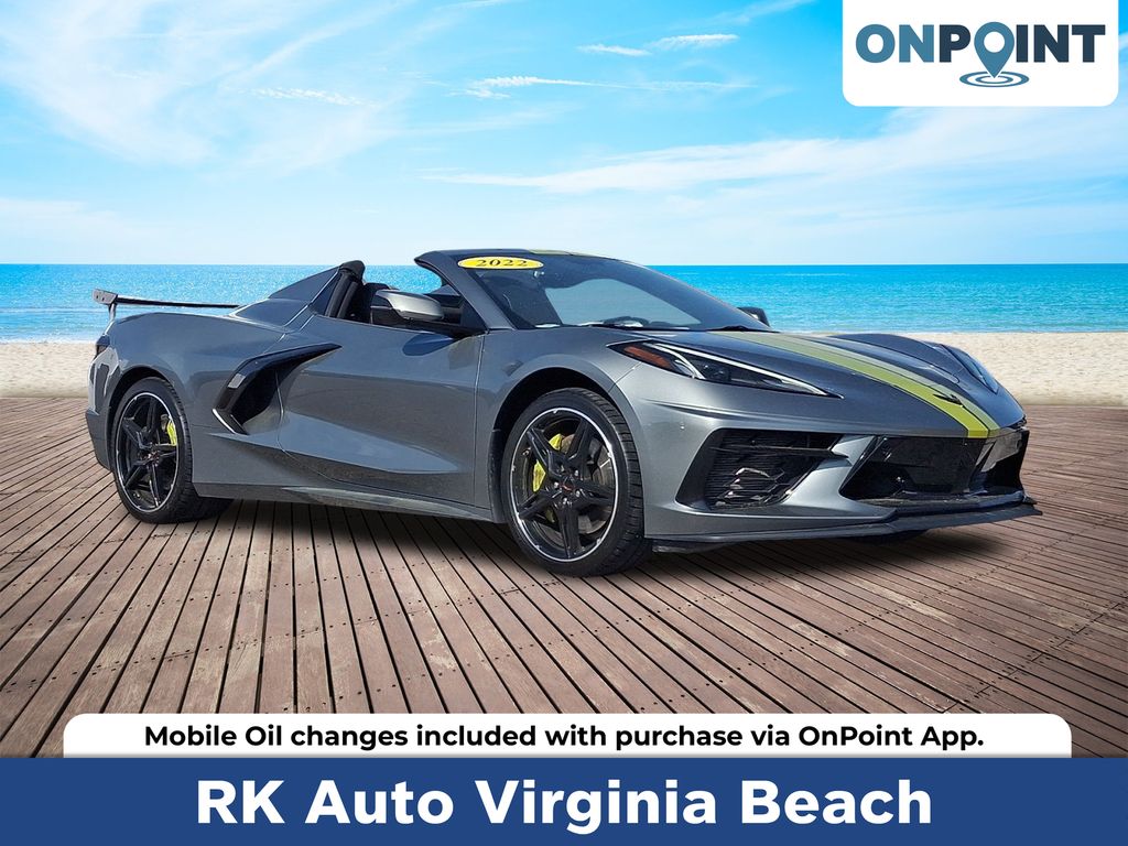 Hypersonic Gray Metallic 2022 Chevrolet Corvette Stingray 3LT Convertible RWD Convertible Rear-Wheel Drive 8-Speed Dual Clutch